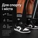 Шкарпетки Adidas високі спортивні 36 пар розмір 41-44 чорні з білим логотипом та смужками довгі шкарпетки для тренувань, залу,бігу ol497 фото 2