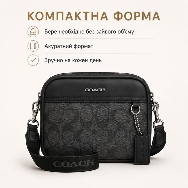 Сумка COACH Graham Crossbody через плече кросбоді компактна для щоденного використання trend814 фото