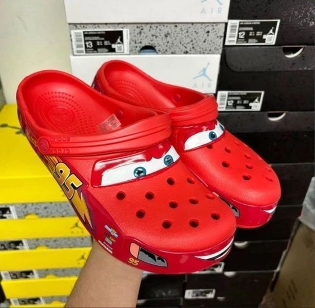 Чоловічі крокси Червоні McQueen 38 розмір Lightning McQueen Crocs Crocband nt660-38 фото