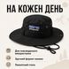 Панама Patagonia чорного кольору універсальна для повсякденного одягу прогулянок міста та відпочинку trend837 фото 2