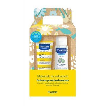 Набір Mustela Bebe Enfant Малюк на відпочинку &mdash; сонцезахисне молочко SPF 50+ 40 мл і гель для миття 100 мл nt658mi фото